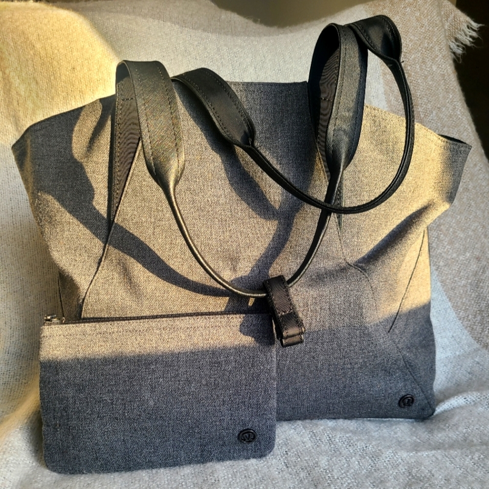 Lululemon All Day Tote Heathered Gray/Black